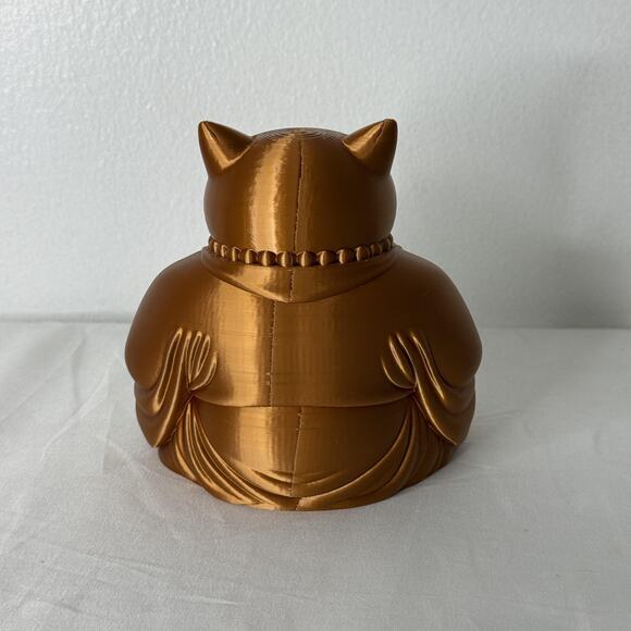 Snorlax Buddha Pokemon Inspired Plastic Statue Bronze Figurine Cute Home Decor - Picture 3 of 8